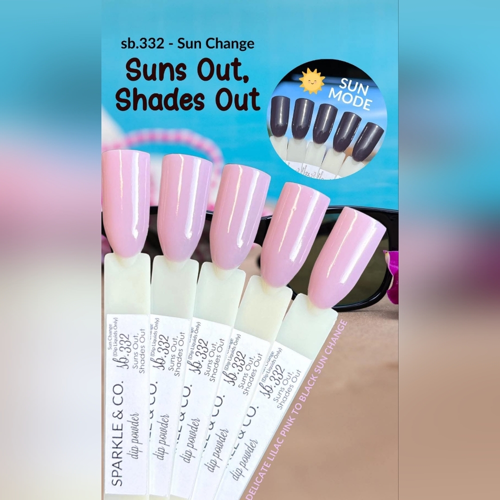 Sparkle & Co Sb.332 Suns Out, Shades Out Mini Dip Powder